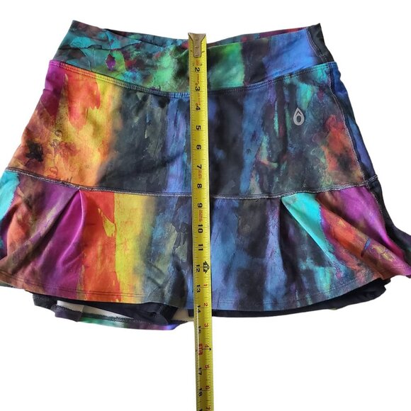 Dona Jofit Colorful Paint Abstract Golf Tennis Tiered Skort - Picture 16 of 16